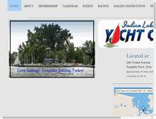 Tablet Screenshot of indianlakeyachtclub.com